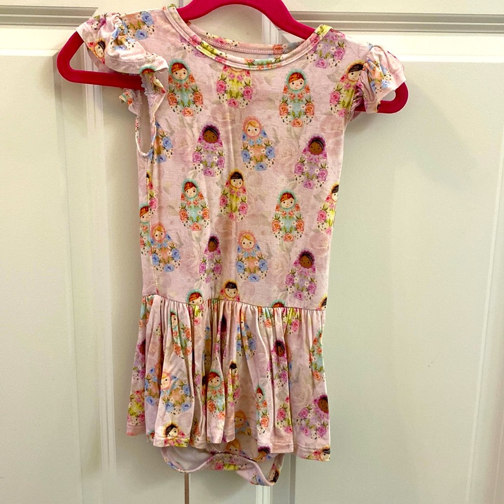 Posh peanut twirl skirt body suit.
